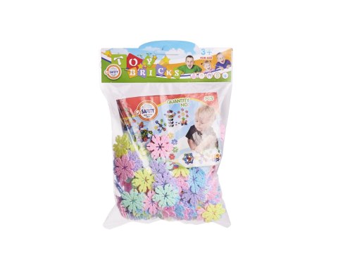 Klocki konstrukcyjne wafle gwiazdki płatki śniegu edukacyjne 240 elementów