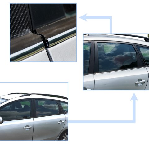 Listwa chromowana ozdobna samoprzylepna do samochodu 10mm x 15m