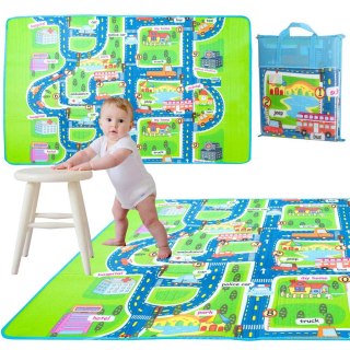 Mata Edukacyjna piankowa dla dzieci ulica 160x130cm