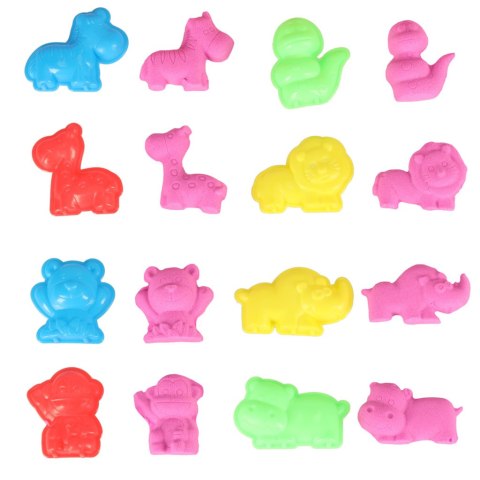 Piasek Kinetyczny w wiaderku 1kg piaskownica + 8 foremek