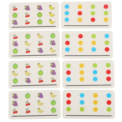 Zabawka edukacyjna drewniana dopasuj kolory owoce montessori