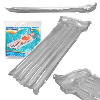 Materac dmuchany plażowy do basenu do pływania szary BESTWAY 44013