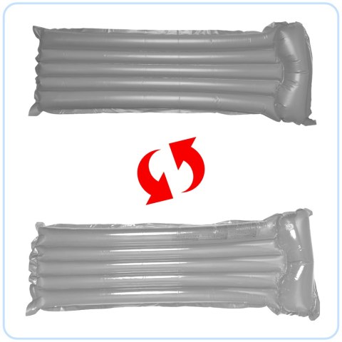 Materac dmuchany plażowy do basenu do pływania szary BESTWAY 44013