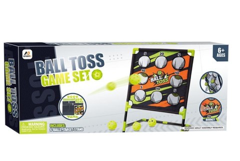 Gra zrecznościowa rzucanie do celu piłeczkami idealna do zabawy w ogrodzie