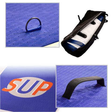 SUP Deska pompowana z akcesoriami granatowa 320cm 130kg
