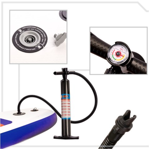 SUP Deska pompowana z akcesoriami granatowa 320cm 130kg