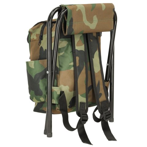 Krzesło wędkarskie turystyczne bez oparcia moro 80kg