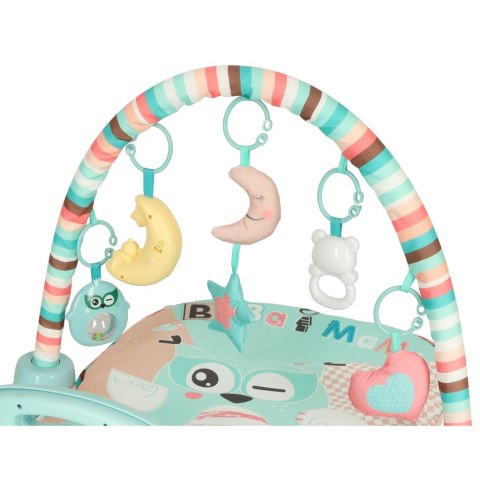 Mata Edukacyjna dla niemowląt 3w1 sowa + pianinko