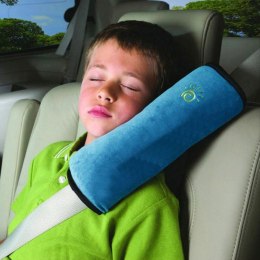 Poduszka dla dziecka opaska na pas samochodowy niebieska