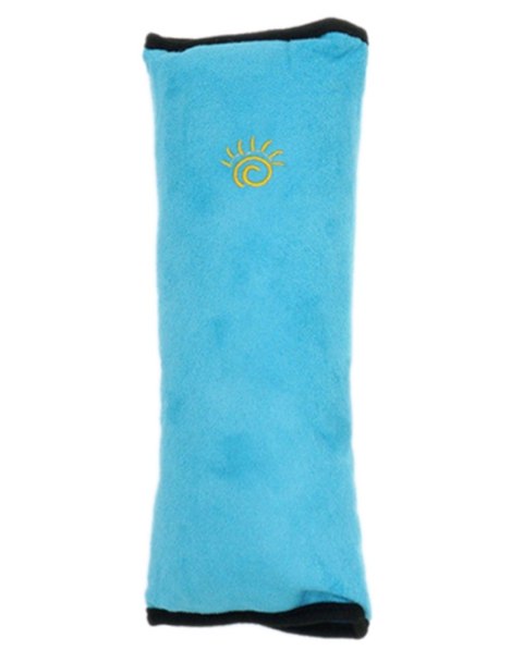 Poduszka dla dziecka opaska na pas samochodowy niebieska