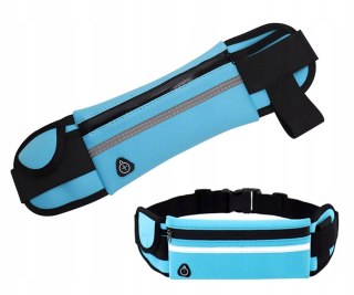 Sportowa saszetka do biegania pas na jogging siłownia niebieska