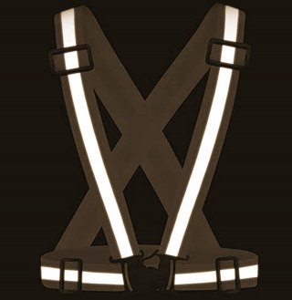 Szelki odblaskowe do biegania kamizelka regulowana