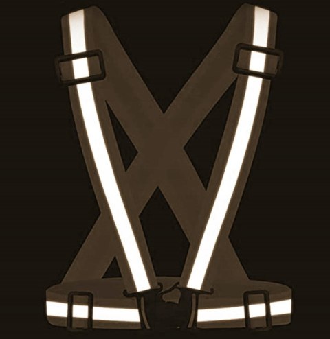 Szelki odblaskowe do biegania kamizelka regulowana