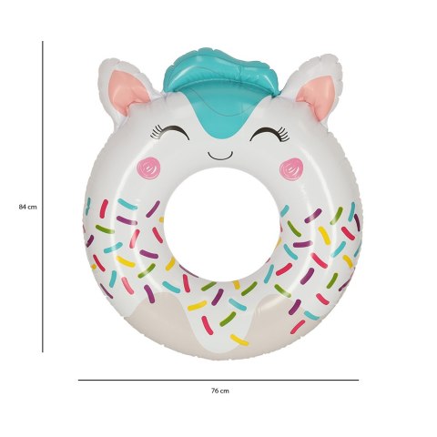 INTEX 59266 Koło do pływania dmuchane ponton plażowy zwierzak biały max 40kg
