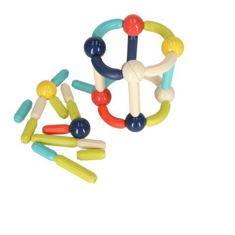 Klocki magnetyczne edukacyjne dla małych dzieci 36 elementów w pudełku