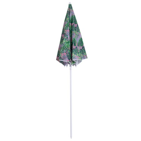 Parasol ogrodowy plażowy regulowany 150cm łamany liście