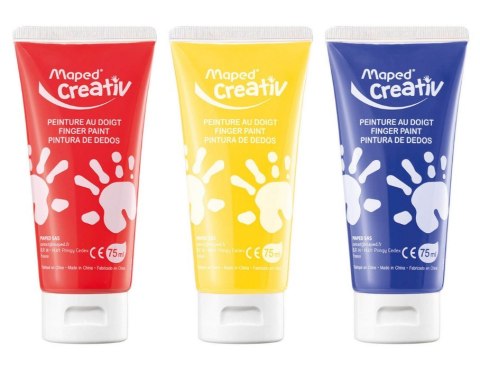 Farby do malowania palcami w walizce Creative