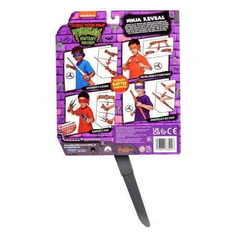 Ninja Turtles Wojownicze Żółwie TMNT zestaw do odgrywania ról katana maska