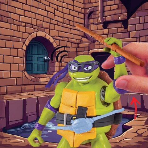 WOJOWNICZE ŻÓŁWIE NINJA FIGURKA DONATELLO DŹWIĘK