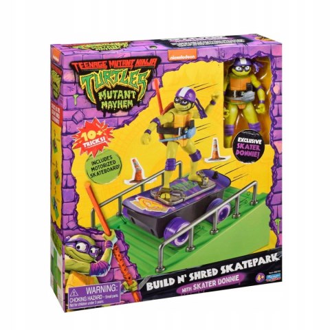 WOJOWNICZE ŻÓŁWIE NINJA Skatepark Donatello, figurka