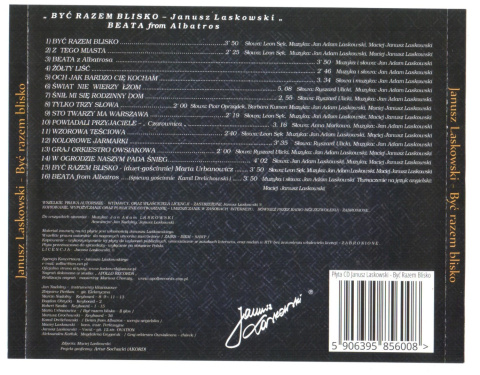 Janusz Laskowski płyta kompaktowa CD - Być Razem Blisko