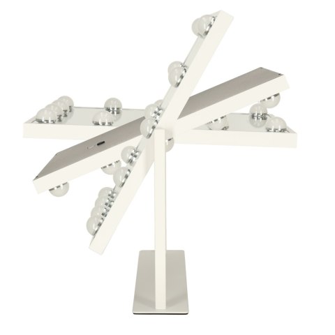 Lusterko do makijażu kosmetyczne LED stojące z 12 żarówkami USB 30x40cm