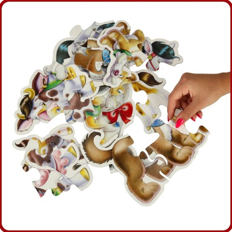 CASTORLAND Puzzle 4w1 układanka Animals with Babies - Zwierzęta z dziećmi 3+