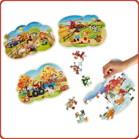CASTORLAND Puzzle 4w1 układanka Four Seasons - Cztery Pory Roku 4+