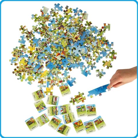 Mapa Europy Puzzle edukacyjne układanka 212 elementów 7+ CASTORLAND