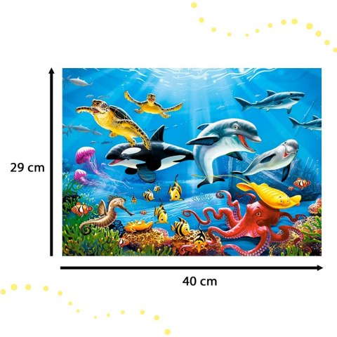 CASTORLAND Puzzle układanka 200 elementów Tropical Underwater World - Tropikalny Podwodny Świat 7+
