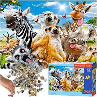 CASTORLAND Puzzle układanka 260 elementów African Selfie - Afrykańskie zwierzęta 8+