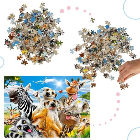 CASTORLAND Puzzle układanka 260 elementów African Selfie - Afrykańskie zwierzęta 8+