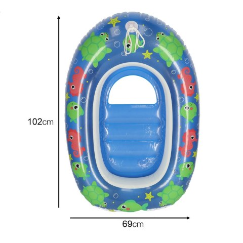 Kółko do pływania dla niemowląt koło pontonik dla dzieci niebieski 3-6 lat