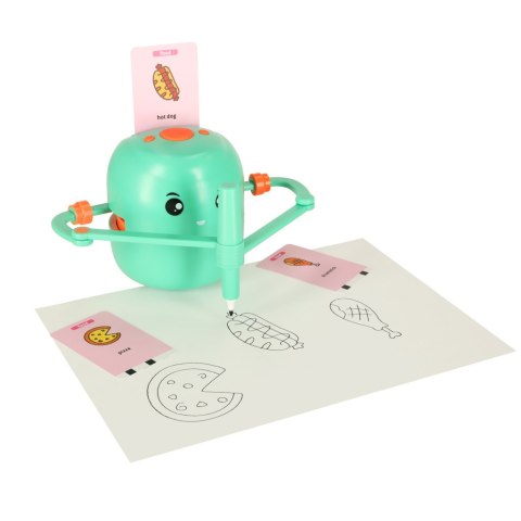 Robot rysujący edukacyjny nauka pisania zielony