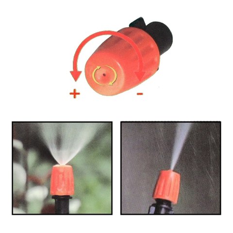 Zraszacz ogrodowy system nawadniania 15m Kurtyna wodna mgiełka