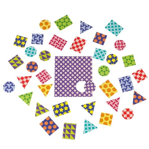 Gra dla dzieci Muduko Dopasowuję wzory Układanka edukacyjna 3+