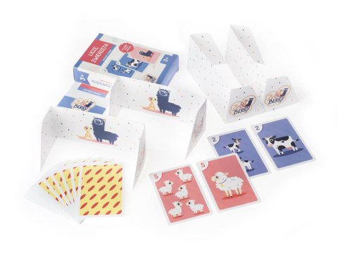 Gra karciana Liczę zwierzęta Piotruś i pamięć karty do gry 3+ Muduko