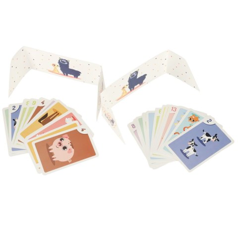 Gra karciana Liczę zwierzęta Piotruś i pamięć karty do gry 3+ Muduko