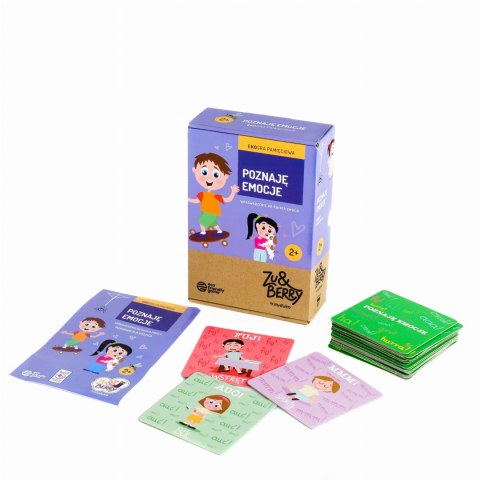 Gra pamięciowa logiczna Poznaję emocje Karty obrazkowe dla dzieci Muduko