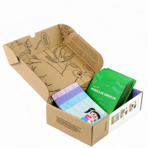 Gra pamięciowa logiczna Poznaję emocje Karty obrazkowe dla dzieci Muduko