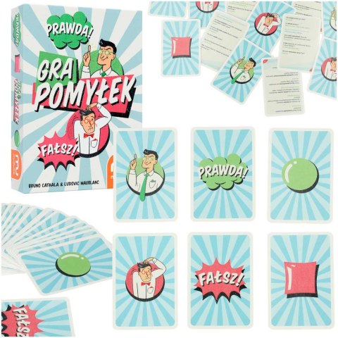 Gra pomyłek prawda fałsz Quiz karciany Muduko