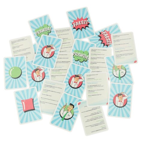 Gra pomyłek prawda fałsz Quiz karciany Muduko