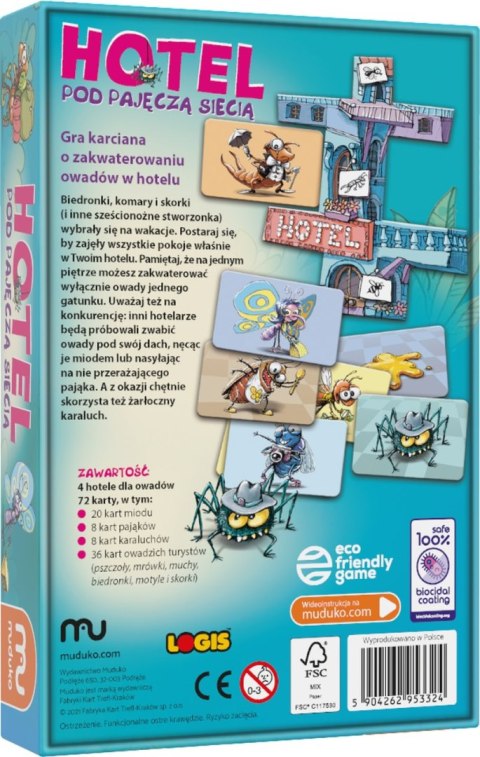 Hotel pod Pajęczą Siecią gra rodzinna 5+ Muduko