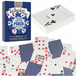 Karty do gry Poker Trefl Muduko 100% plastik 55szt.