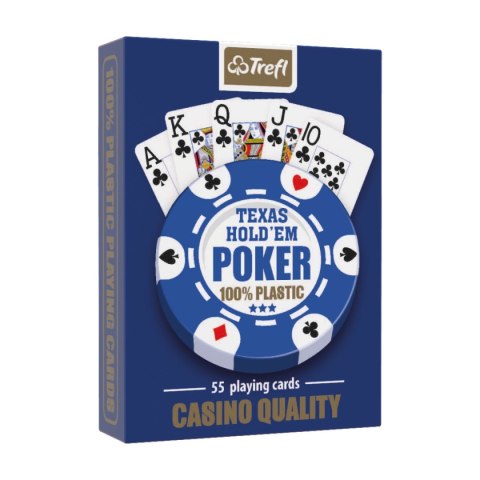 Karty do gry Poker Trefl Muduko 100% plastik 55szt.