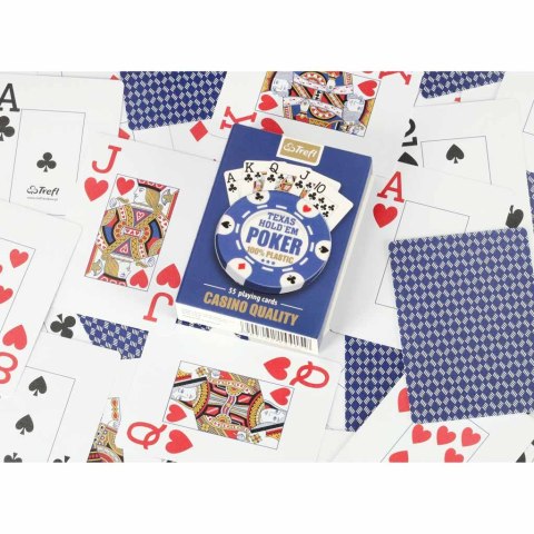 Karty do gry Poker Trefl Muduko 100% plastik 55szt.