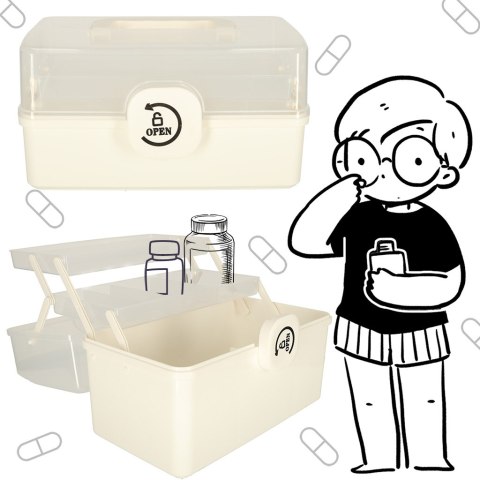 Organizer pojemnik na lekarstwa leki apteczka przechowywania leków