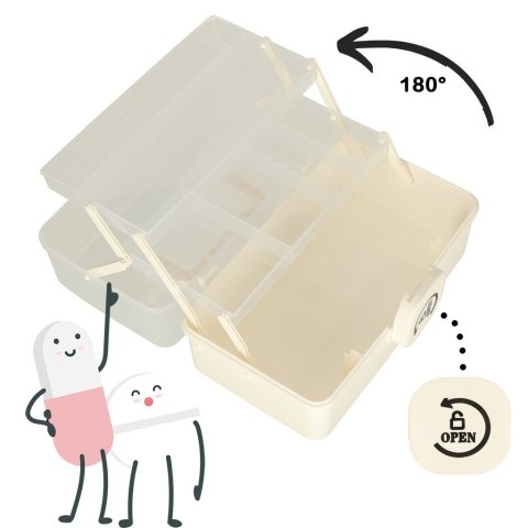 Organizer pojemnik na lekarstwa leki apteczka przechowywania leków