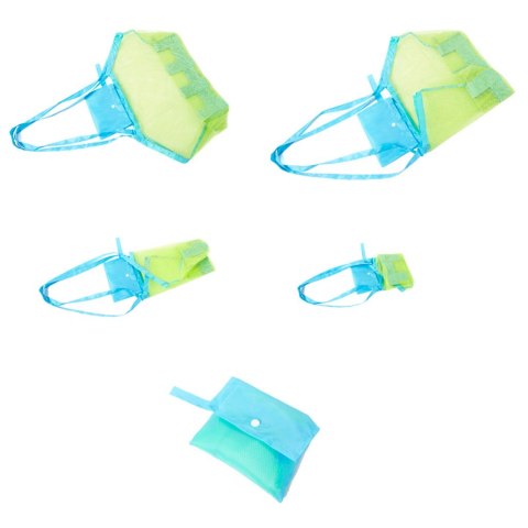 Torba plażowa siatka na plażę zakupy zabawki torebka duża XXL