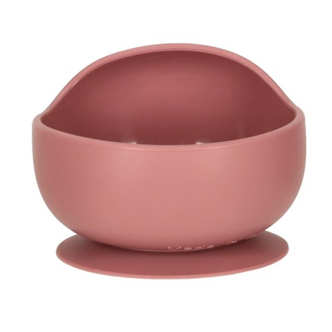 Naczynia silikonowe dla dzieci wiewiórka ciemny róż